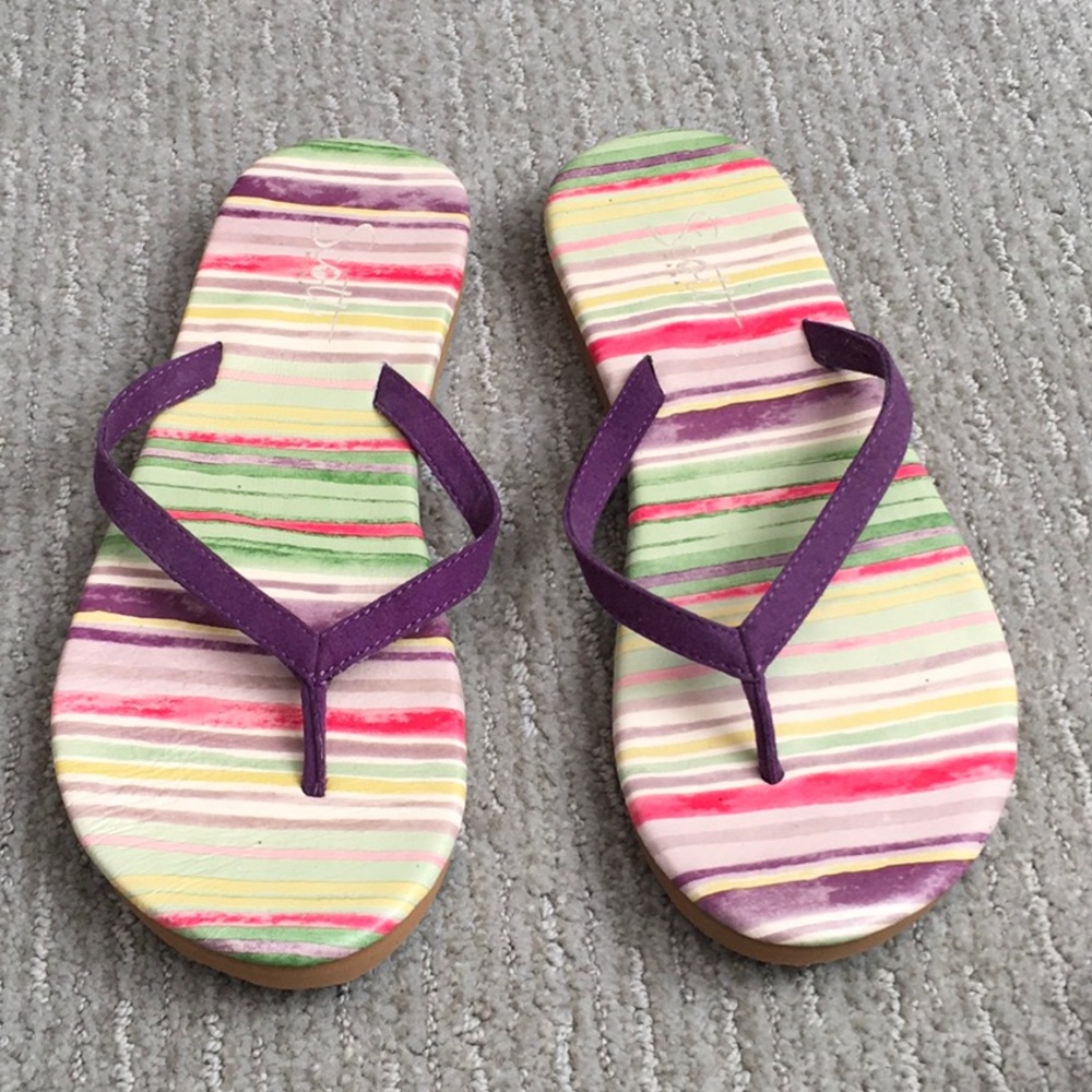 Women’s, Size 8, Purple Flip Flops